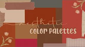 30 AESTHETIC COLOR PALETTES WITH HEX COLOR CODE | 2020