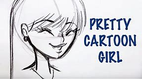 How to Draw a Pretty Cartoon Girl (Step by Step)