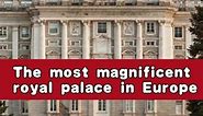 The most magnificent royal palace in Europe.The Royal palace of Madrid.#spain #royalfamily #madrid #king