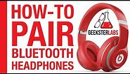 How-To Pair/Sync Bluetooth Headphones (Beats By Dre) on iPhone