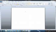 Microsoft Office Word 2010 Create a New Document