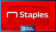 Redesigning the new Staples logo. Visual arts - graphic design