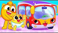 Wheels on the Super Bus Song | Funny Songs For Baby & Nursery Rhymes by Toddler Zoo