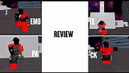 Rating Roblox Parkour Emote Pack Gamepass!