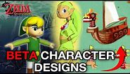 Beta Character Designs of Zelda Wind Waker | Cut Content