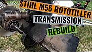 Stihl M55 Rototiller Transmission Rebuild