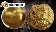 Procedural Gold Material (Blender Tutorial)