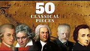 50 Plus BELLES MUSIQUES CLASSIQUES (2h de Mozart, Bach, Beethoven, Chopin, Schubert...)