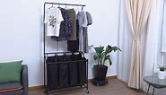 LUCKUP Laundry Sorter with Hanging Bar Show Video