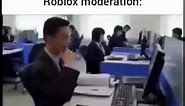 Roblox moderation meme
