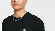 Lacoste t-shirt with croc in black | ASOS