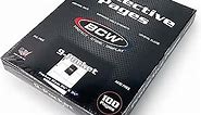 BCW 100 9-Pocket Plastic Sheets to Protect, Store, Diplay Sports or Trading Cards
