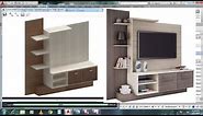 AutoCAD 3D modeling - LCD TV Showcase Tutorial - Apply Material Texture + Rendering