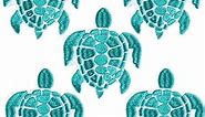 HINZIC 5 PCS Iron on Patches Green Turtle Shape Vintage Patch Cute Embroidered Applique Sew On Patches for DIY Clothing Backpack Dress Bags Hats Jeans Arts Craft Making