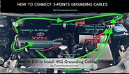 How to Install HKS Grounding Cables 5-Points to Your Car