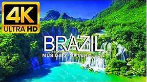 VOLANDO SOBRE BRAZIL 4K | Increíble paisaje natural hermoso con música relajante | VÍDEO 4K ULTRA HD
