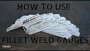 Welding inspection aid - How to use a Fillet Weld Gauge
