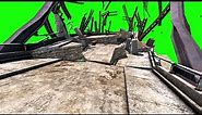 Green Screen Destruction Bridge Strong Wind Storm - Footage PixelBoom