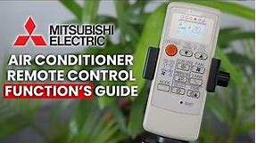How to Use Air Conditioner Remote Controller || Mitsubishi Electric AC Remote Operation's Guide ||