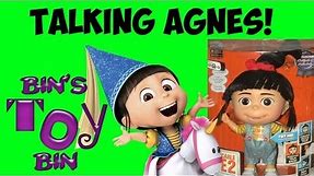 Despicable Me 2 TALKING AGNES Interactive Doll Review! Toys R Us Exclusive! by Bin's Toy Bin