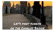 Let’s meet sunrise on the Charles Bridge in Prague ❤️🌅 | PragueToday