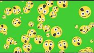 Shocked Face Emoji / Smileys Animation | Green Screen | HD | ROYALTY FREE