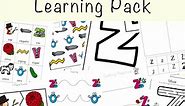 Letter Z Worksheets For Preschool   Kindergarten