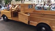 Crazy Cool All Wood Truck Hand Built In Garage Automotive Wonder