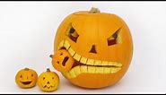 How to Carve a Pumpkin Eating a Pumpkin - Halloween