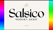 Modern Fonts: Salsico - Modern Font