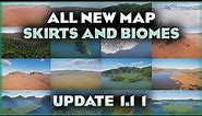 All the new biome skirts