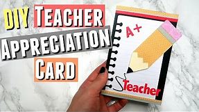 DIY Teacher Appreciation Card Ideas, Handmade Cards for Teacher Appreciation Week DIY Pinterest Card