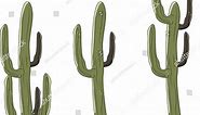 Desert Cactus Plants Vector Art Stock Vector (Royalty Free) 1765854014 | Shutterstock