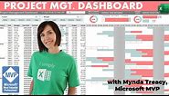 Interactive Excel Project Management Dashboard - FREE Download