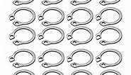 Juvielich 50PCS External Retaining Ring,0.47" Shaft Diameter,0.06" Aperture,304 Stainless Steel Snap Retaining Clip Ring,for Valves Bearings Machinery Silver