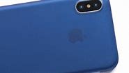 Navy blue iPhone X case