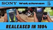 Sony Watchman FDL-22 (from 1994) Unboxing