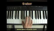 Gm Chord Piano - how to play G minor chord on the piano