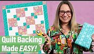 How to Coordinate and Cut a Quilt Backing for 3-Yard Quilts!