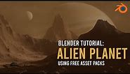 Create An Alien Landscape In 5 Minutes - Blender 2.8 Tutorial