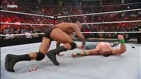 SummerSlam 2009: Randy Orton gives John Cena two RKOs