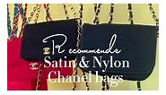 Satin and nylon fabric bags from #chanel 🌟 - VINTAGE QOO TOKYO