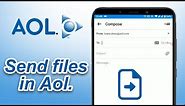 How To Attach Files & Photos In AOL Mail 2021 | Send Email With Files & Photos Attachment In Aol