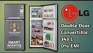 LG Double Door Convertible Fridge 343 L | Frost free Smart Inverter #refrigerator