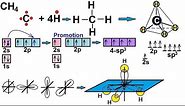 Chemistry - Molecular Structure (33 of 45) s-p3 Hybridization - Methane - CH4