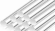 12 Inch Acrylic Dowel Rods for DIY Crafts 0.5 Inch Diameter Acrylic Round Rods Clear Acrylic Dowel Rods for Plant Stakes Curtain Pulls Retaining Rods Shower Rods (12)