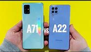 Samsung Galaxy A22 vs Samsung Galaxy A71