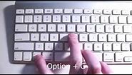 How to Type Copyright Symbol With a Mac