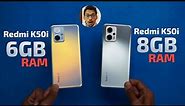 Redmi K50i At ₹19,999 😲 | Redmi K50i 6GB vs Redmi K50i 8GB RAM | Redmi K50i Review