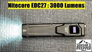Nitecore EDC27 Flat Flashlight with 3000 Lumens
